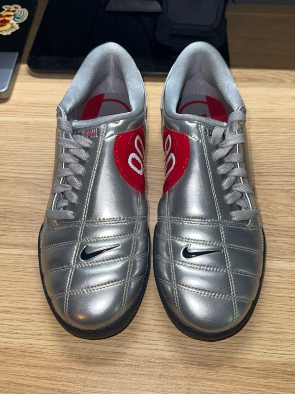 Nike Total 90 3 SP Metallic Silver Black- Men 8.5 - New without box